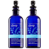 Set of 2 Bath and Body Works Aromatherapy Pillow Mist Lavender Vanilla Original Aromatherapy Collection Dark Blue Bottles Retired Collection 5.3 Ounce