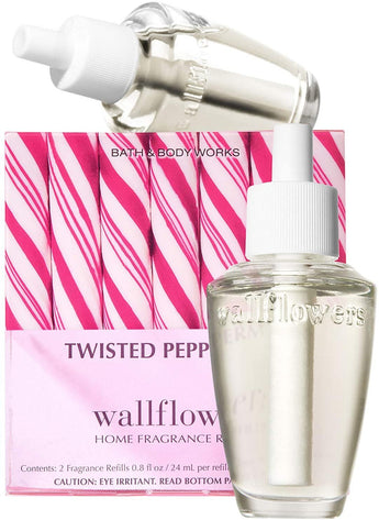 Bath and Body Works New Look! Twisted Peppermint Wallflowers 2-Pack Refills