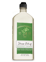 Bath & Body Works Aromatherapy Stress Relief - Eucalyptus + Spearmint Body Lotion, 6.5 Fl Oz + Body Wash & Foam Bath, 10 Fl Oz