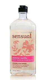 Bath & Body Works Aromatherapy Sensual Jasmine Vanilla Body Wash 10 Oz.