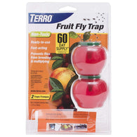 Terro Fruit Fly Trap - 4 Pack (2 Packages Containing 2 Traps Each)