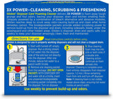 Glisten Garbage Disposal Cleaner and Odor Eliminator with Foaming Action, Removes Buildup and Cleans, Lemon Scent, 4 Uses
