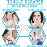 Tongue Scraper Cleaner (2 Pack) For Daily Oral Hygiene - Plastic Free Antibacterial Copper Metal - Dentist Recommended For Dental Hygiene & Fresh Breath By Absolute Ayurvedic