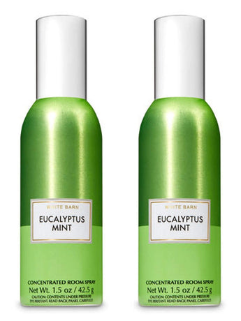 Bath and Body Works 2 Pack Eucalyptus & Mint Concentrated Room Spray. 1.5 Oz.