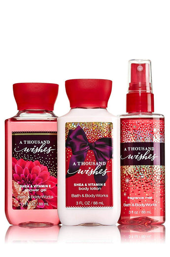Bath & Body Works A Thousand Wishes Mini Gift Set | Shower Gel, Body Lotion & Fragrance Mist