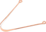 Tongue Scraper Cleaner (2 Pack) For Daily Oral Hygiene - Plastic Free Antibacterial Copper Metal - Dentist Recommended For Dental Hygiene & Fresh Breath By Absolute Ayurvedic
