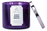 White Barn Bath and Body Works 3-Wick Scented Candle Black Cherry Merlot