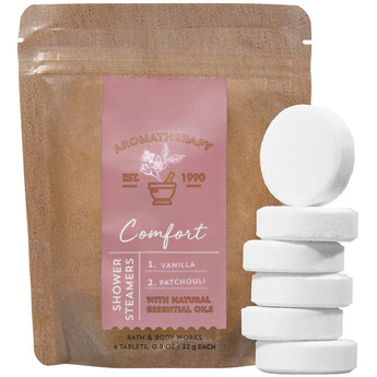 Bath and Body Works Aromatherapy Vanilla + Patchouli Shower Steamer 6 Tablets