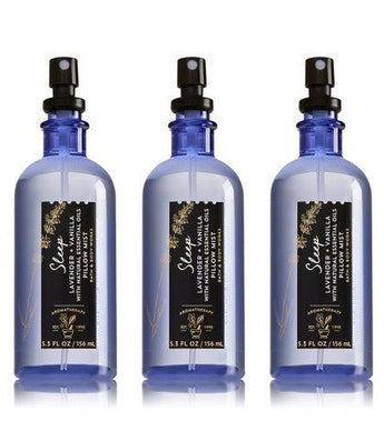 Bath & Body Works Aromatherapy Sleep Lavender Vanilla Pillow Mist, 5.3 Fl Oz, 3-Pack, (Packaging May Vary)