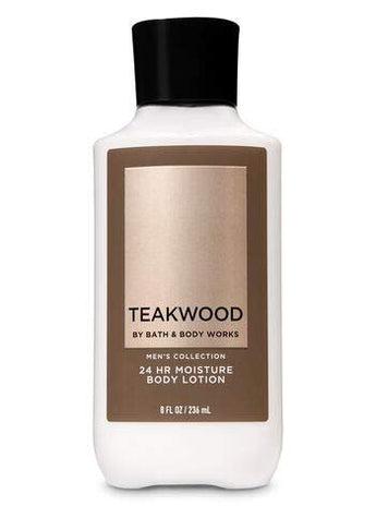 Bath and Body Works, Signature Collection Body Lotion Teakwood For Men, 8 Ounce