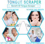 Tongue Scraper Cleaner (2 Pack) For Daily Oral Hygiene - Plastic Free Antibacterial Copper Metal - Dentist Recommended For Dental Hygiene & Fresh Breath By Absolute Ayurvedic