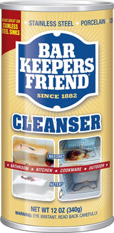 Bar Keepers Friend Cleanser and Polish, 12-Ounces (2-Pack)